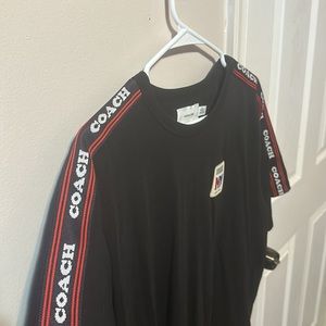Coach Black T-Shirt Size XL, 100% cotton